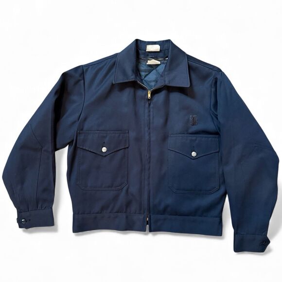 Vtg 60s Mr 2 Ply Jacket Mens Size 40S Blue Workwear Talon Zipper Lined Near Mint - Picture 1 of 15